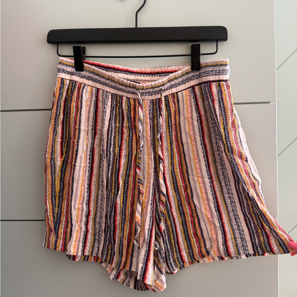 Robert Louis Multicolor Striped High-Waist Women’s Shorts